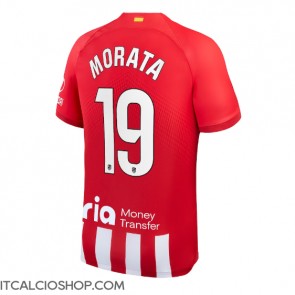 Atletico Madrid Alvaro Morata #19 Prima Maglia 2023-24 Manica Corta